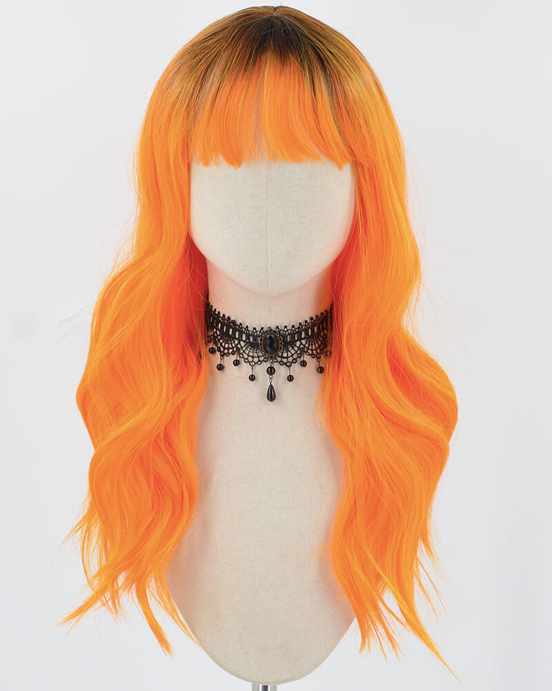 Ombre Orange Synthetic Wig HW640