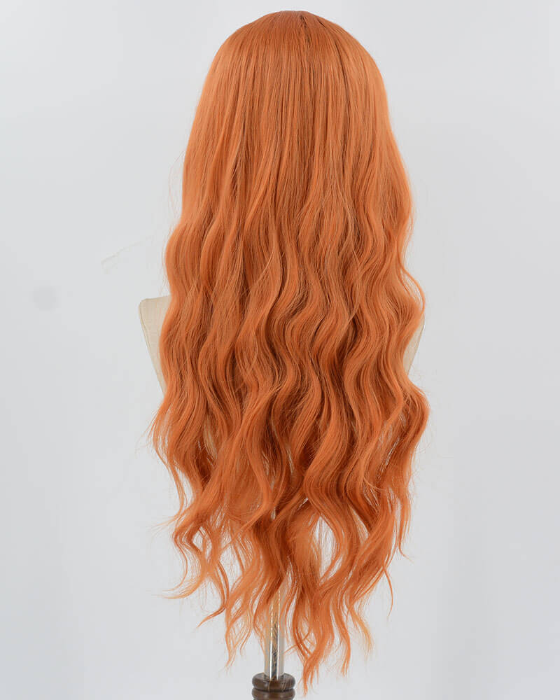 Orange Curly LongSynthetic Wig HW607