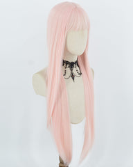 30Inch Long Pink Synthetic Wig HW865