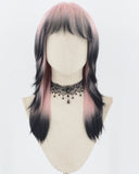 Pink Ombre Black Synthetic Wig HW483