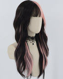 Pink Black Synthetic Wig HW622