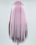 Pink Black Highlight Straight Synthetic Wig HW287