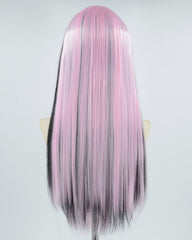 Pink Black Highlight Straight Synthetic Wig HW287