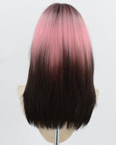 Pink Ombre Black Synthetic Wig HW265