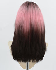 Pink Ombre Black Synthetic Wig HW265