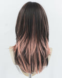 Brown Pink Synthetic Wig HW747