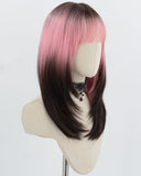 Pink Ombre Black Synthetic Wig HW265
