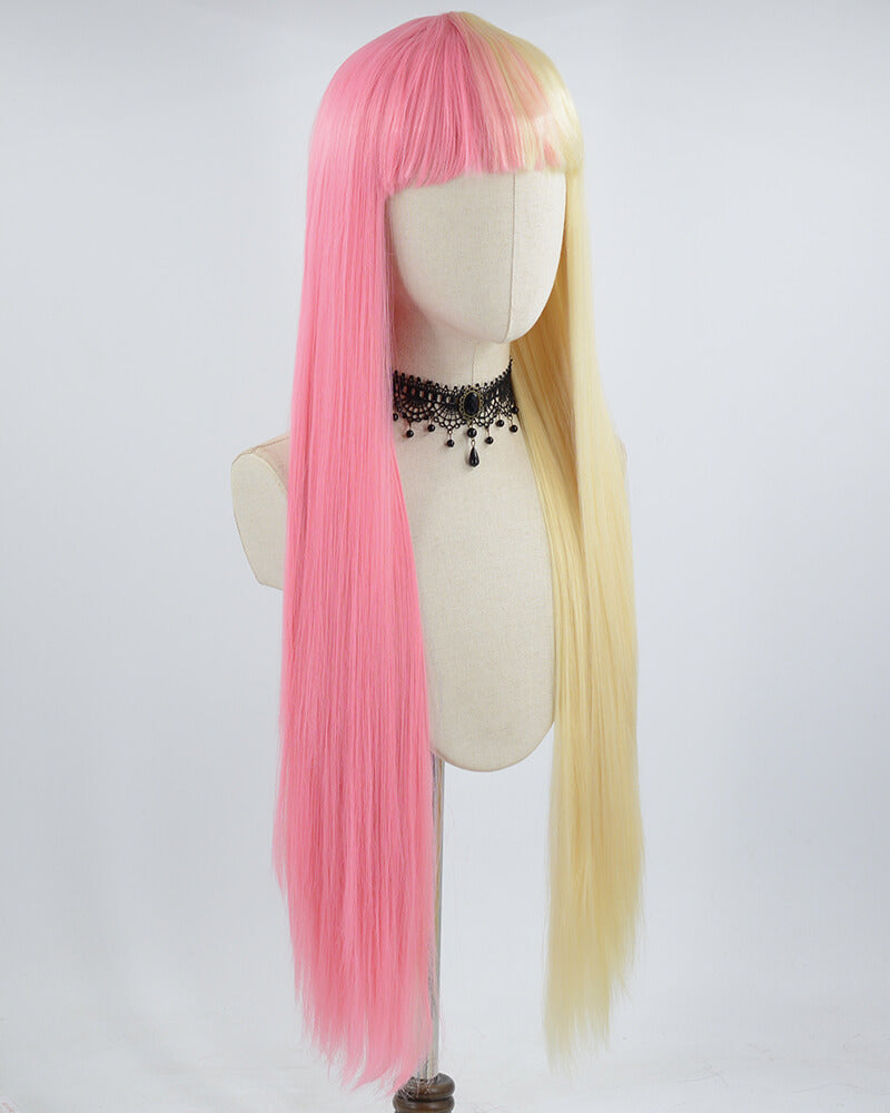613 Blonde Pink Synthetic Wig HW370