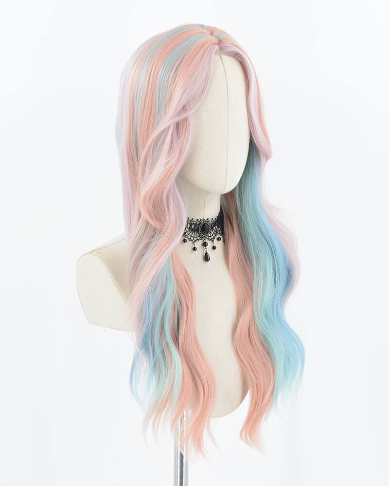 Pink Rainbow Synthetic Wig HW474
