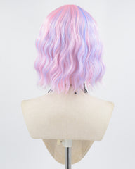 Pink Blue Short Synthetic Wig HW445