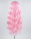 Pink Curly Synthetic Lace Front Wig WW653