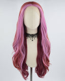 Pink Red Synthetic Lace Front Wig WT242