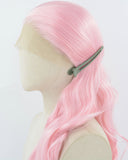 Pink Wavy Synthetic Lace Front Wig WT044