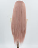 Pink Long Straight Synthetic Lace Front Wig WW990