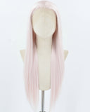 Light Pink Long Straight Synthetic Lace Front Wig WW921