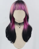 Pink Ombre Black Synthetic Wig HW664