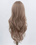 Dark Pink Purple Wavy Synthetic Wig  HW769