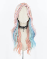 Pink Rainbow Synthetic Wig HW474
