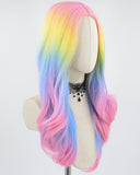 Rainbow Wavy Synthetic Wig HW403