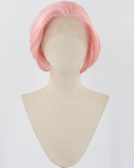 Pink Short Synthetic Lace Front Wig MW018