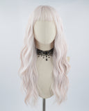 White Pink Grey Synthetic Wig HW237