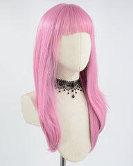 Pink Straight Synthetic Wig HW319