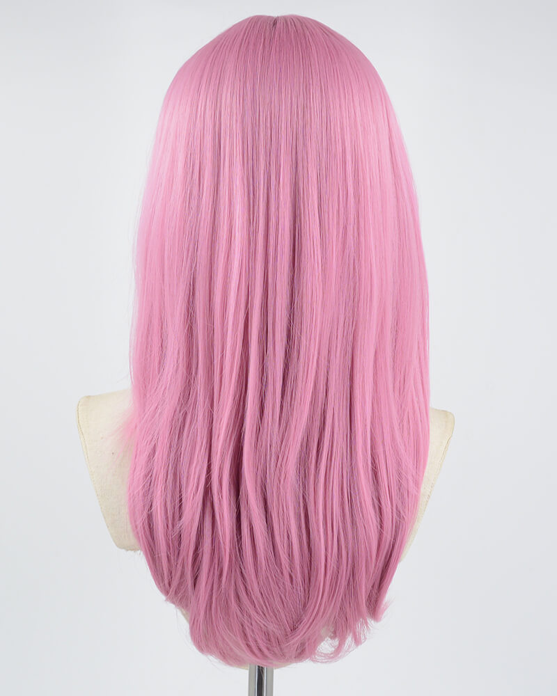 Pink Straight Synthetic Wig HW319