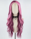 Pink Wavy Synthetic Wig HW421