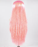 Tinsel Pink Long Synthetic Lace Front Wig WW693