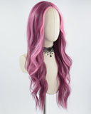 Pink Wavy Synthetic Wig HW421