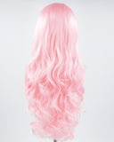 Pink Wavy Synthetic Lace Front Wig WT044