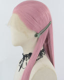 Pink Synthetic Lace Front Wig WW1034
