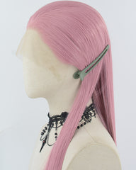 Pink Synthetic Lace Front Wig WW1034