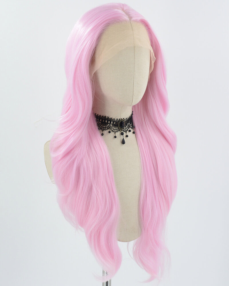 Glow in the Dark Wig Pink Lace Front Wig WT109