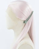 Light Pink Long Straight Synthetic Lace Front Wig WW921