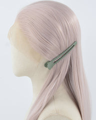 Long Pink Synthetic Lace Front Wig WW847