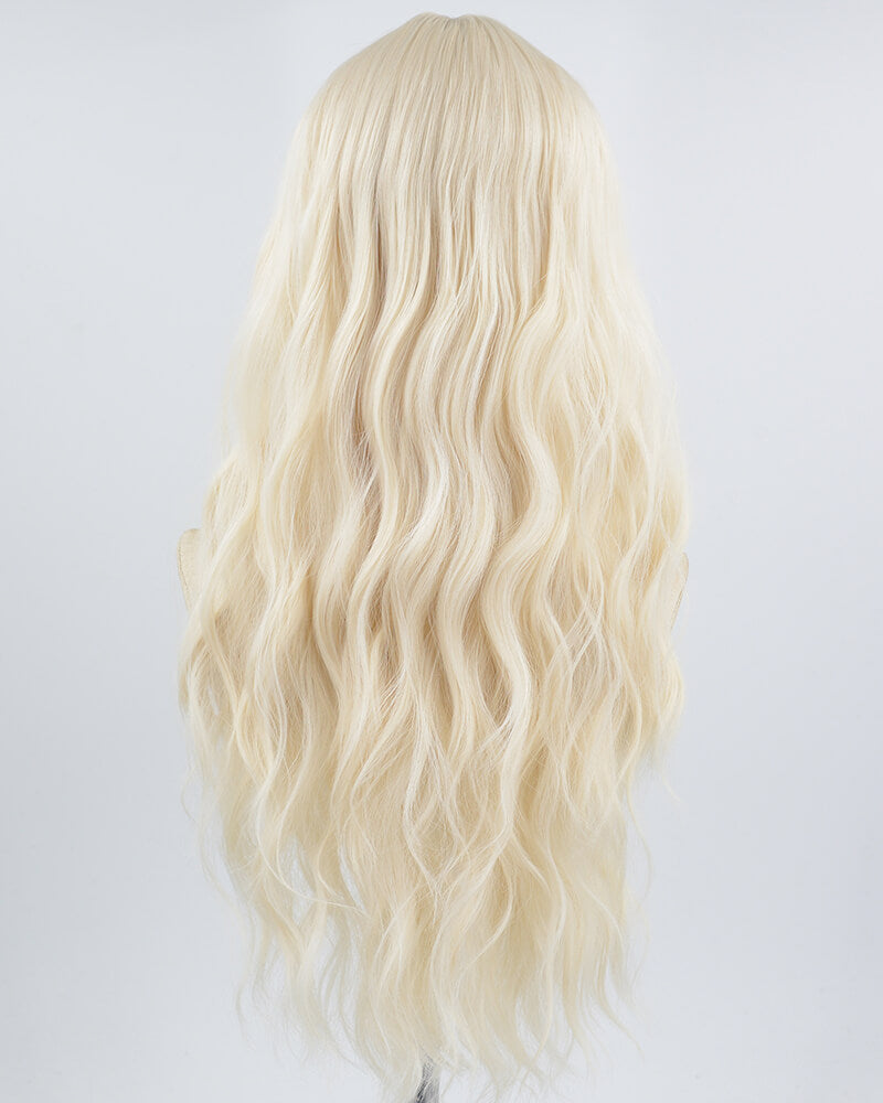 Platinum Blonde Curly Synthetic Wig HW390