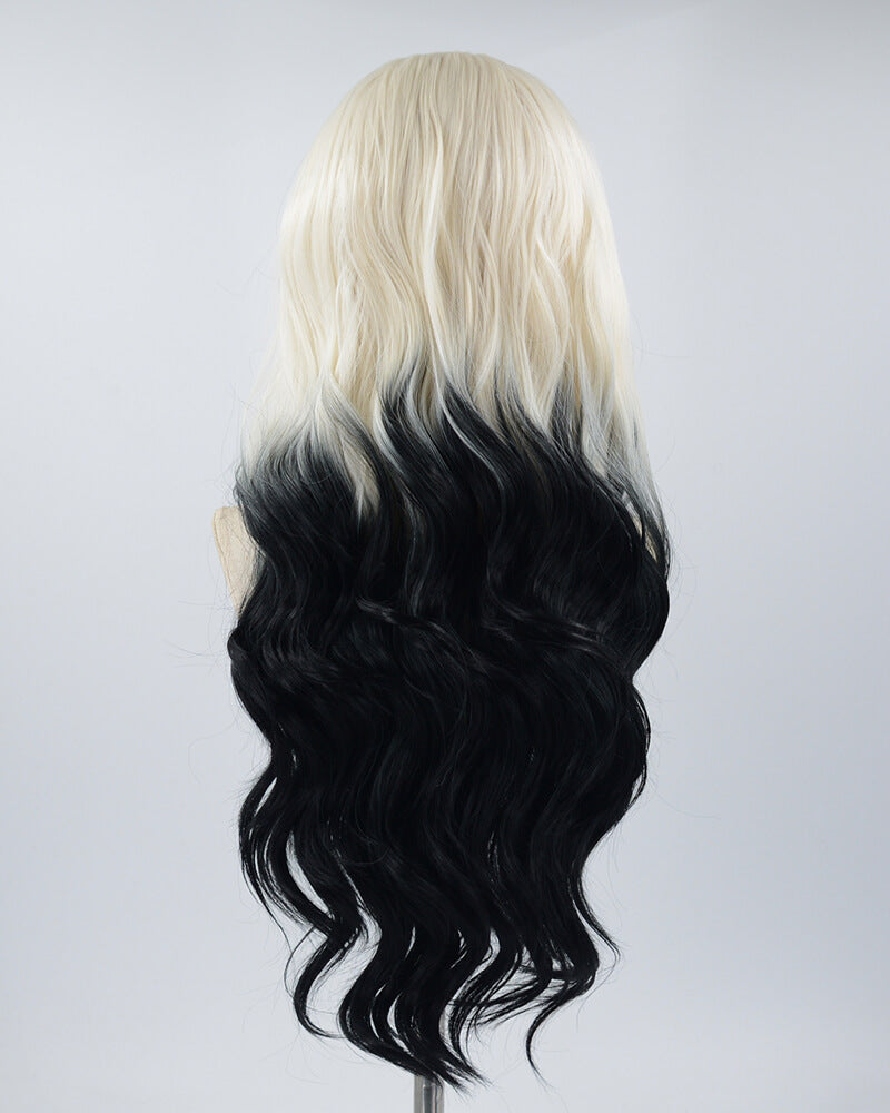 Blonde Ombre Black Synthetic Lace Front Wig WW391