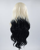 Blonde Ombre Black Synthetic Lace Front Wig WW391