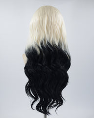 Blonde Ombre Black Synthetic Lace Front Wig WW391
