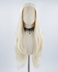 Platinum Blonde Synthetic Lace Front Wigs WT012