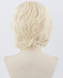 Platinum Blonde Short Synthetic Lace Front Men's Wig MW010