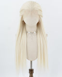 Platinum Blonde Yaki Synthetic Lace Front Wig WW1033