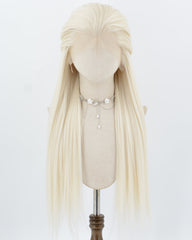 Platinum Blonde Yaki Synthetic Lace Front Wig WW1033