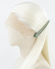 Platinum Blonde White Straight Synthetic Lace Front Wig WT146