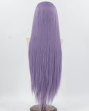 38inch Long Purple Synthetic Lace Front Wig WW1029