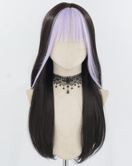Purple Black Synthetic Wig HW749