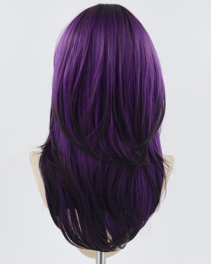 Ombre Purple Synthetic Wig HW548