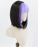 Purple Black Short Synthetic Wig HW807