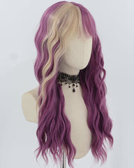 Purple Blonde Synthetic Wig HW665